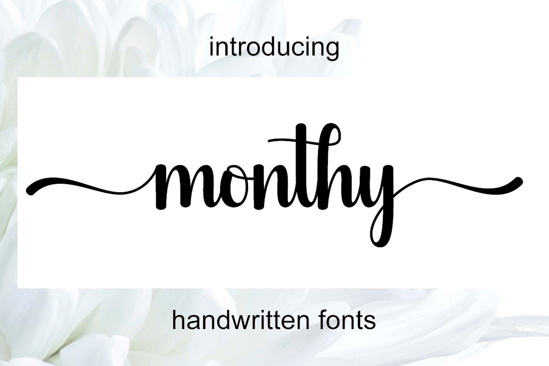 Шрифт Monthy