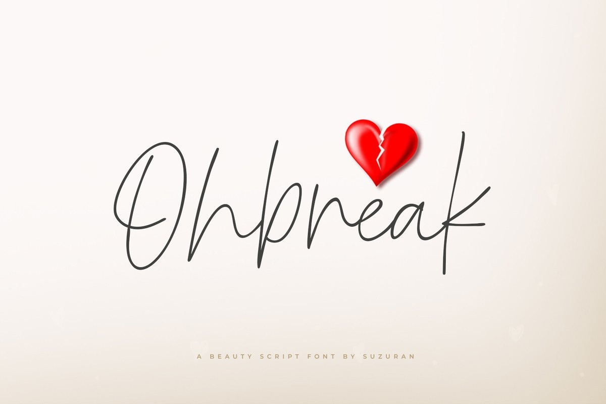 Шрифт Ohbreak