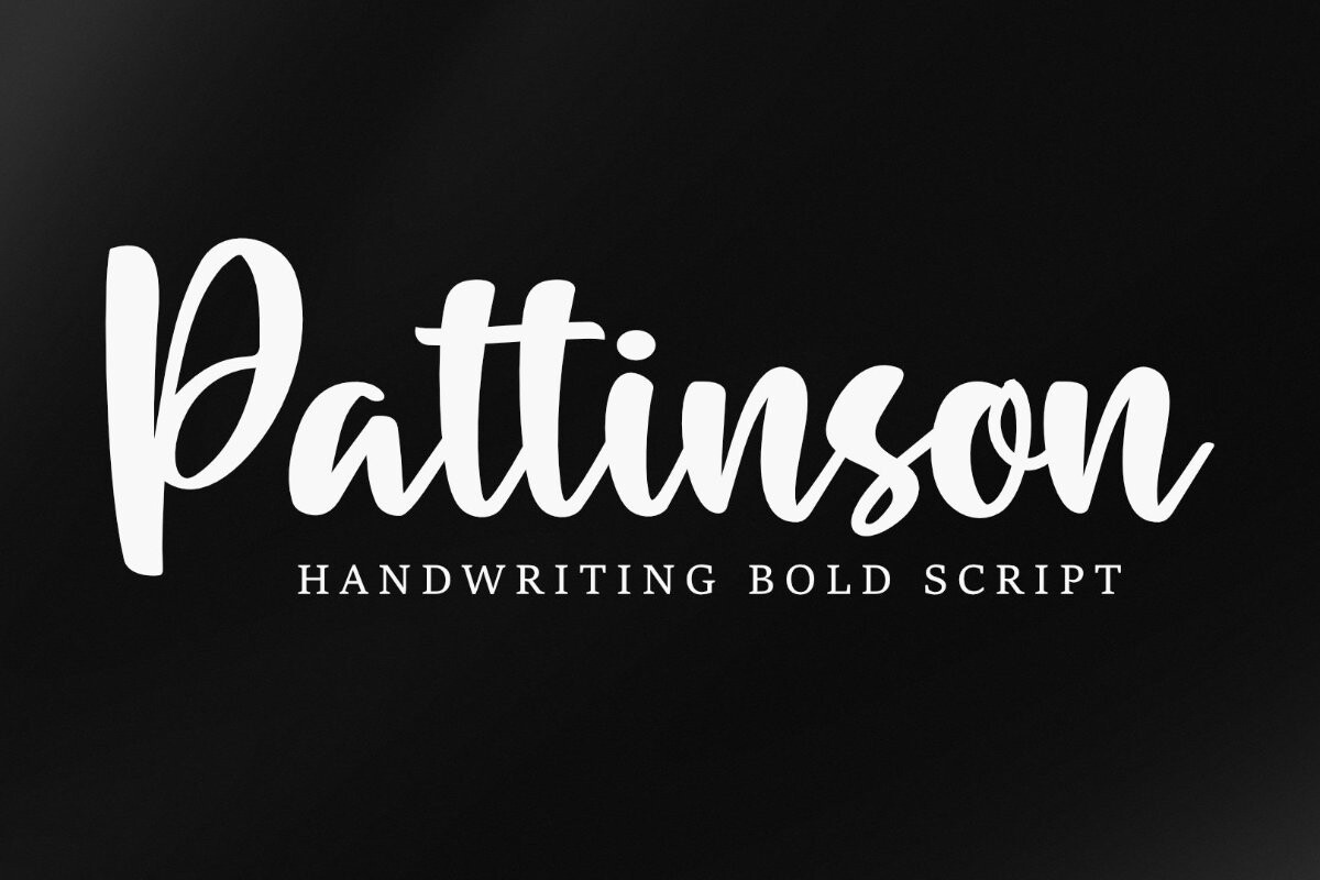 Шрифт Pattinson