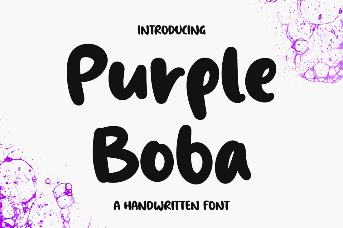 Шрифт Purple Boba