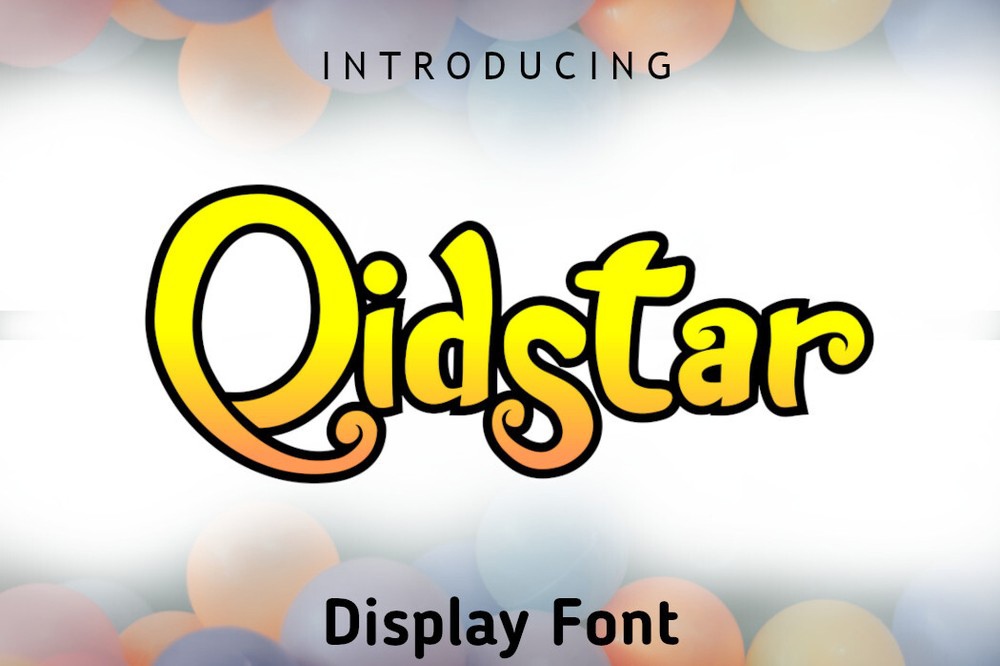 Шрифт Qidstar