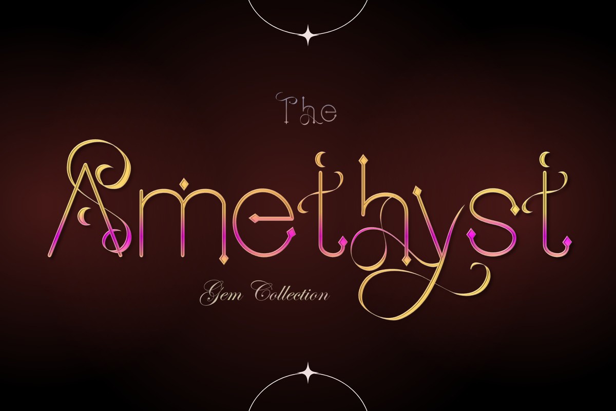Шрифт The Amethyst