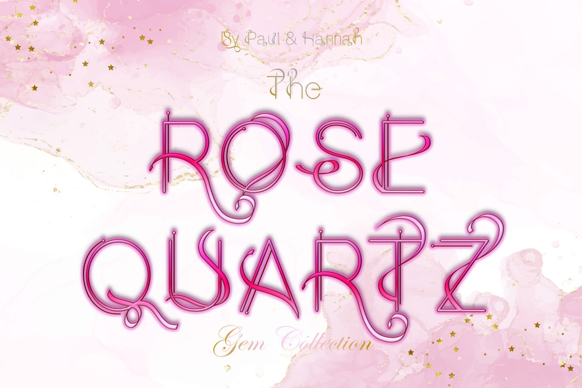 Шрифт The Rose Quartz