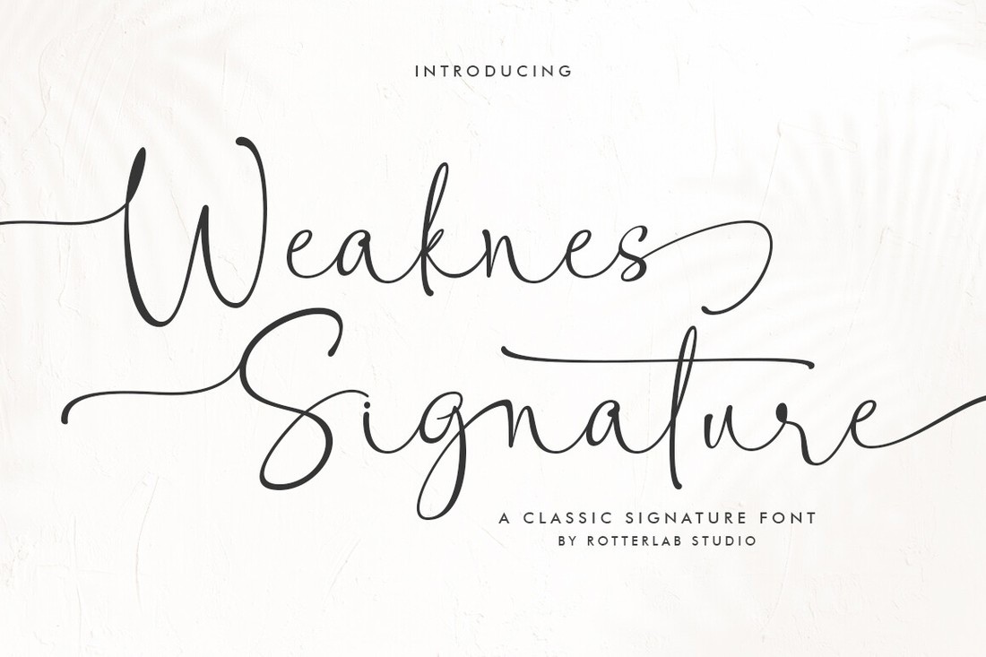 Шрифт Weaknes Signature