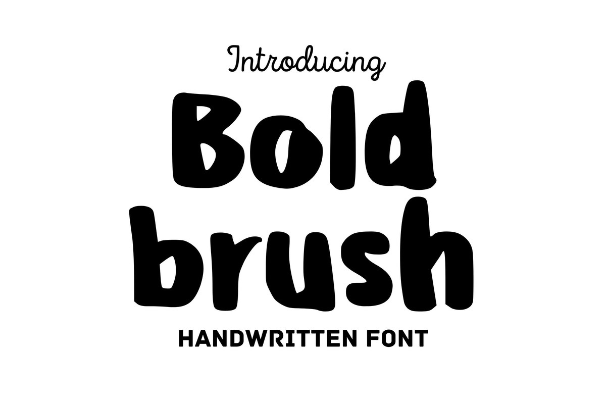 Шрифт Bold Brush