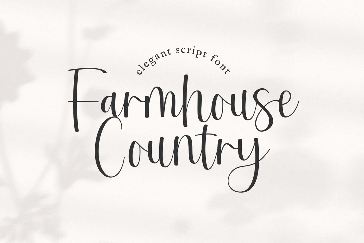 Шрифт Farmhouse Country