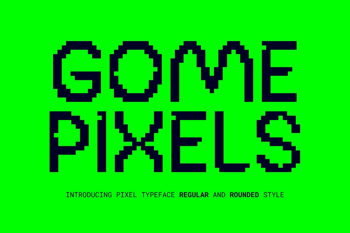 Шрифт Gome Pixel