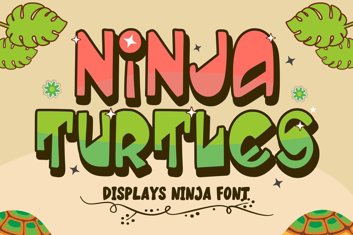 Шрифт Ninja Turtles