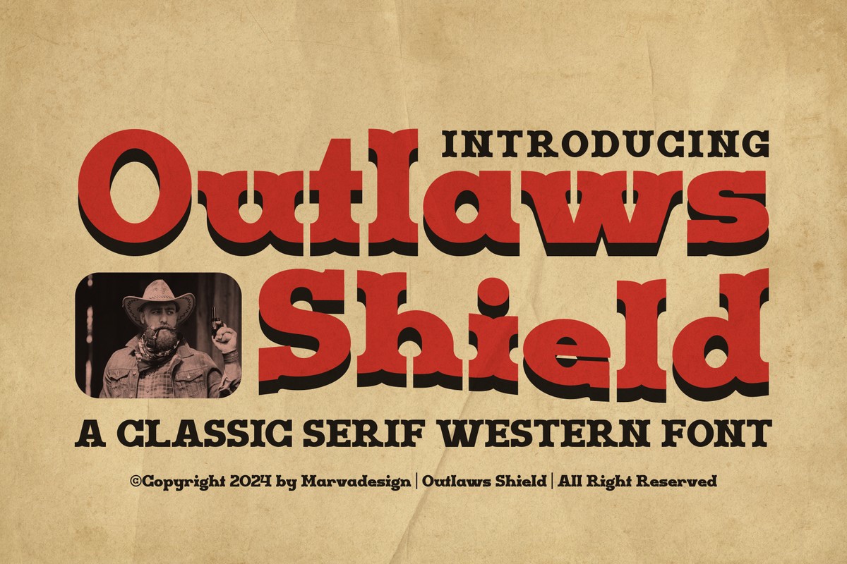 Шрифт Outlaws Shield