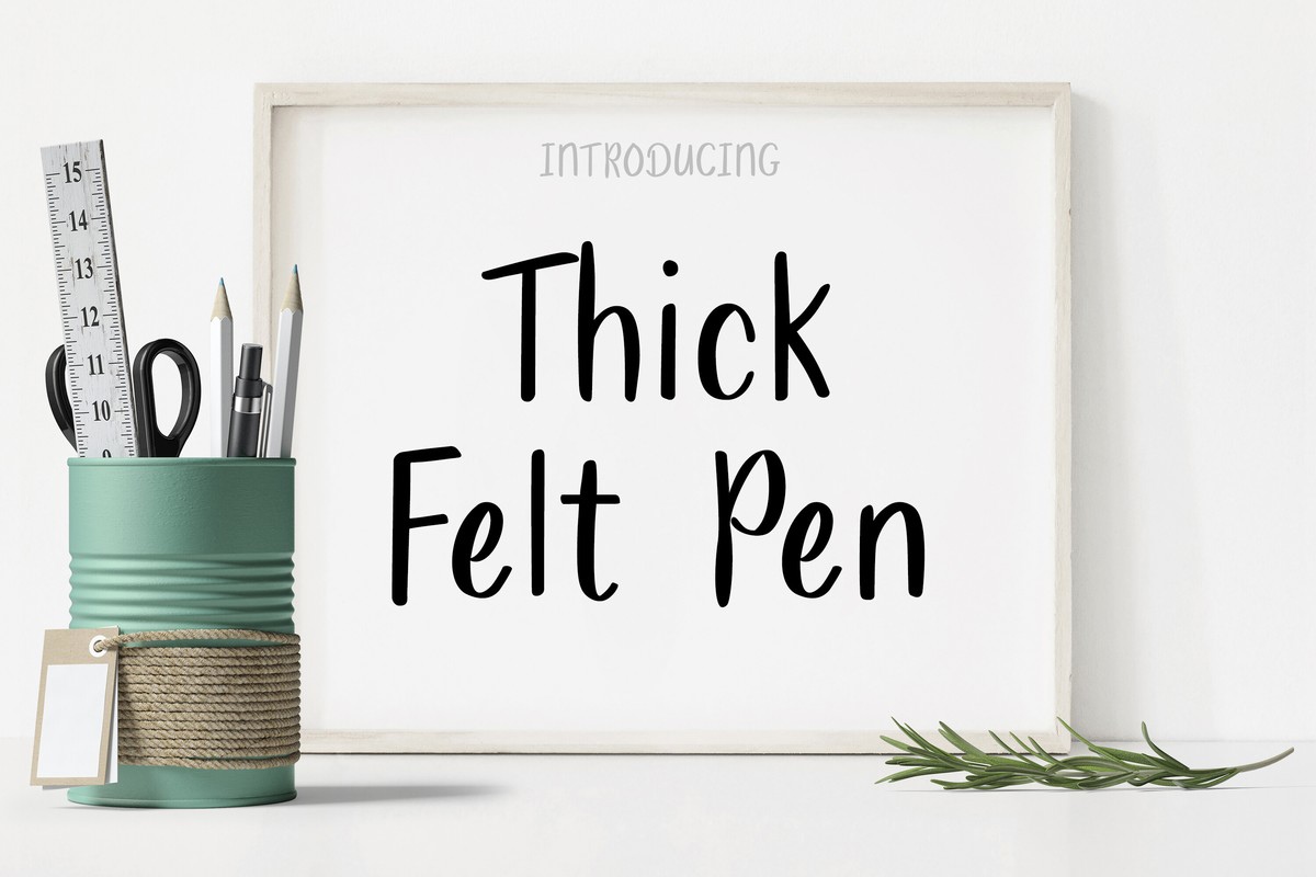 Шрифт Thick Felt Pen