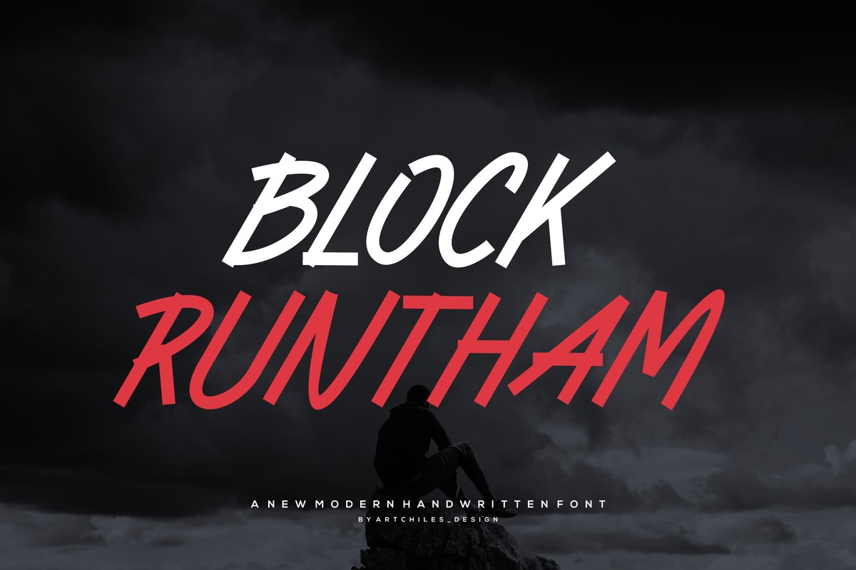 Шрифт Block Runtham