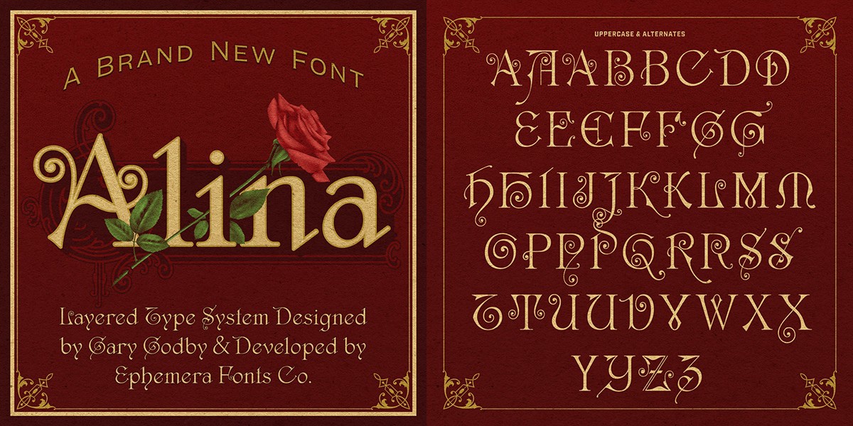 Шрифт EFCO Alina