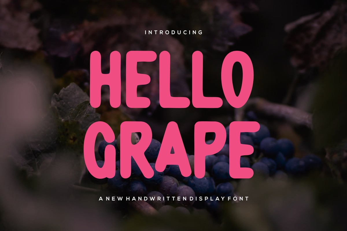 Шрифт Hello Grape