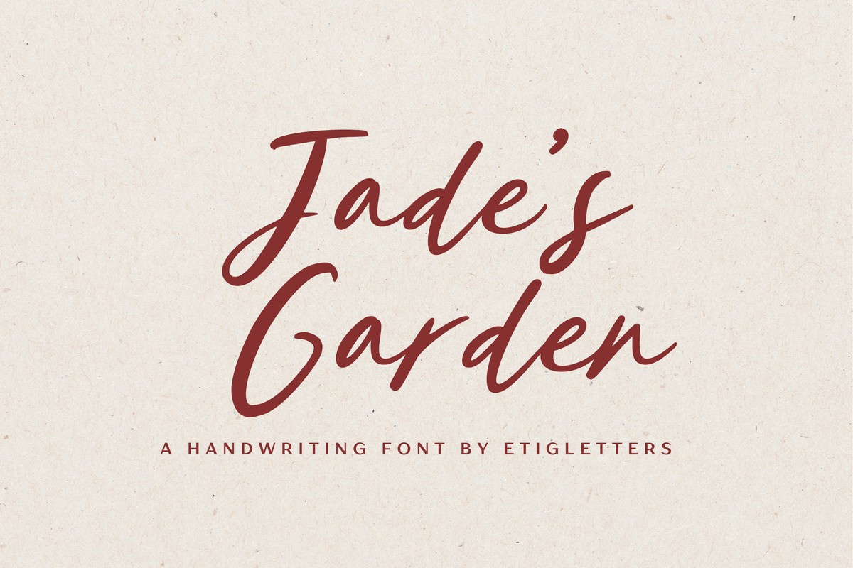 Шрифт Jade’s Garden