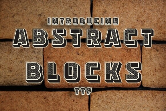 Шрифт Abstract Blocks