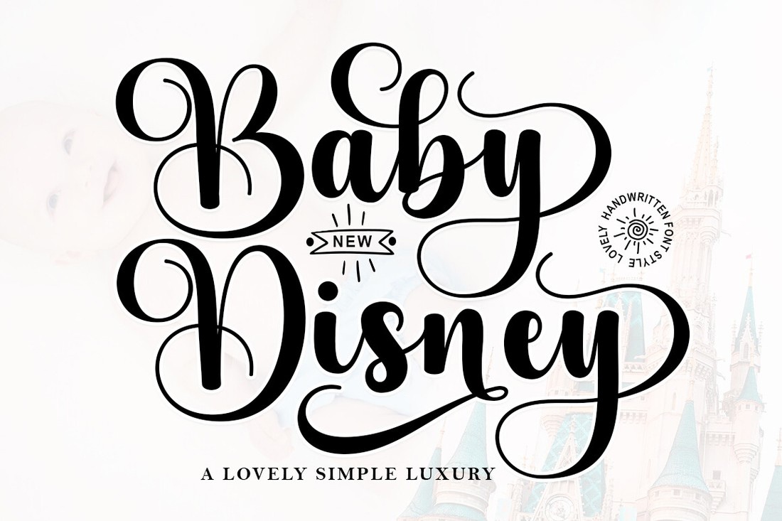 Шрифт Baby Disney