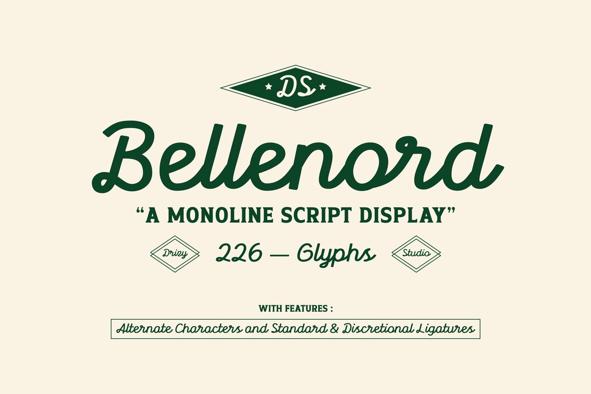 Шрифт Bellenord