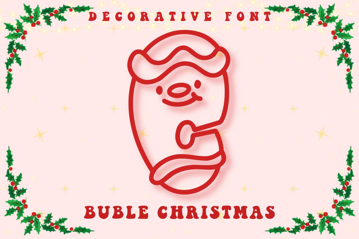 Шрифт Bubble Christmas