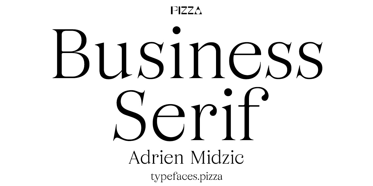 Шрифт Business Serif