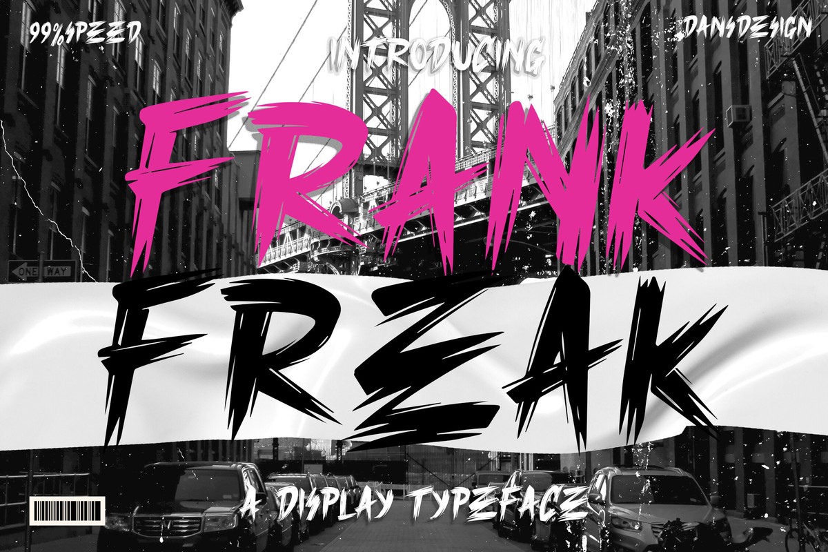 Шрифт Frank Freak