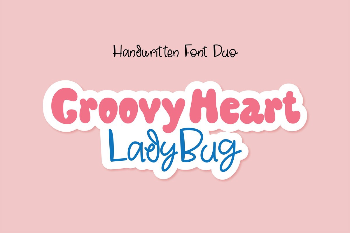 Шрифт Groovy Heart Ladybug