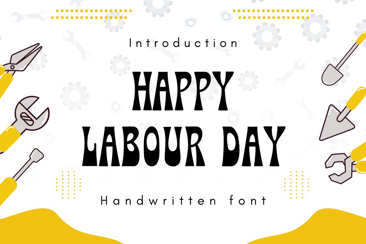 Шрифт Happy Labor Day