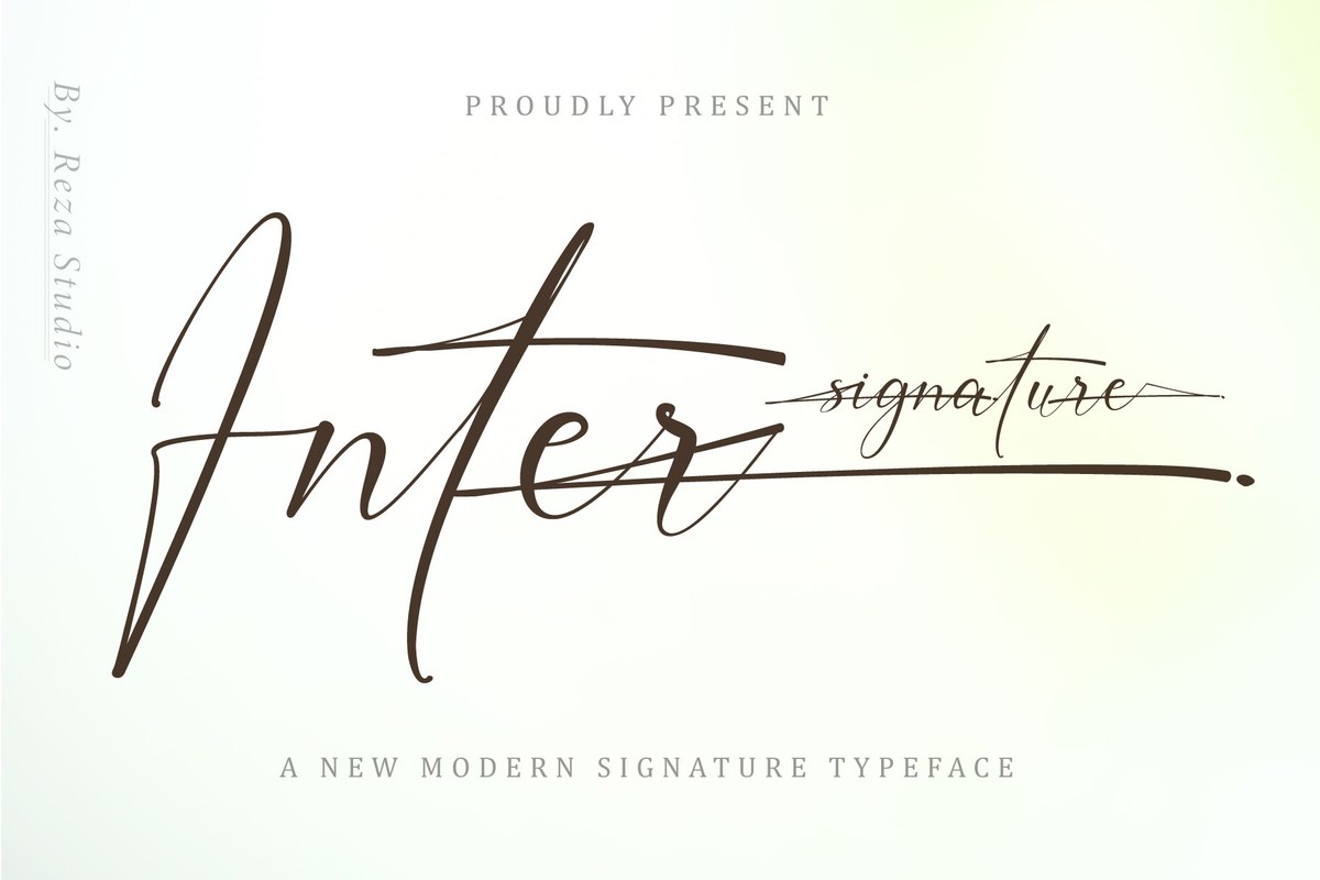 Шрифт Inter Signature