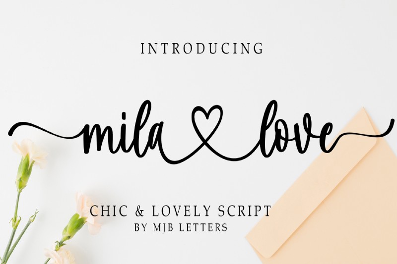 Шрифт Mila Love