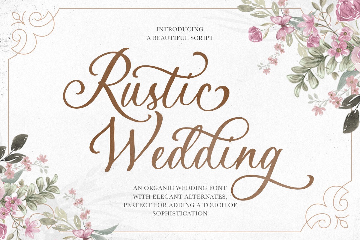 Шрифт Rustic Wedding