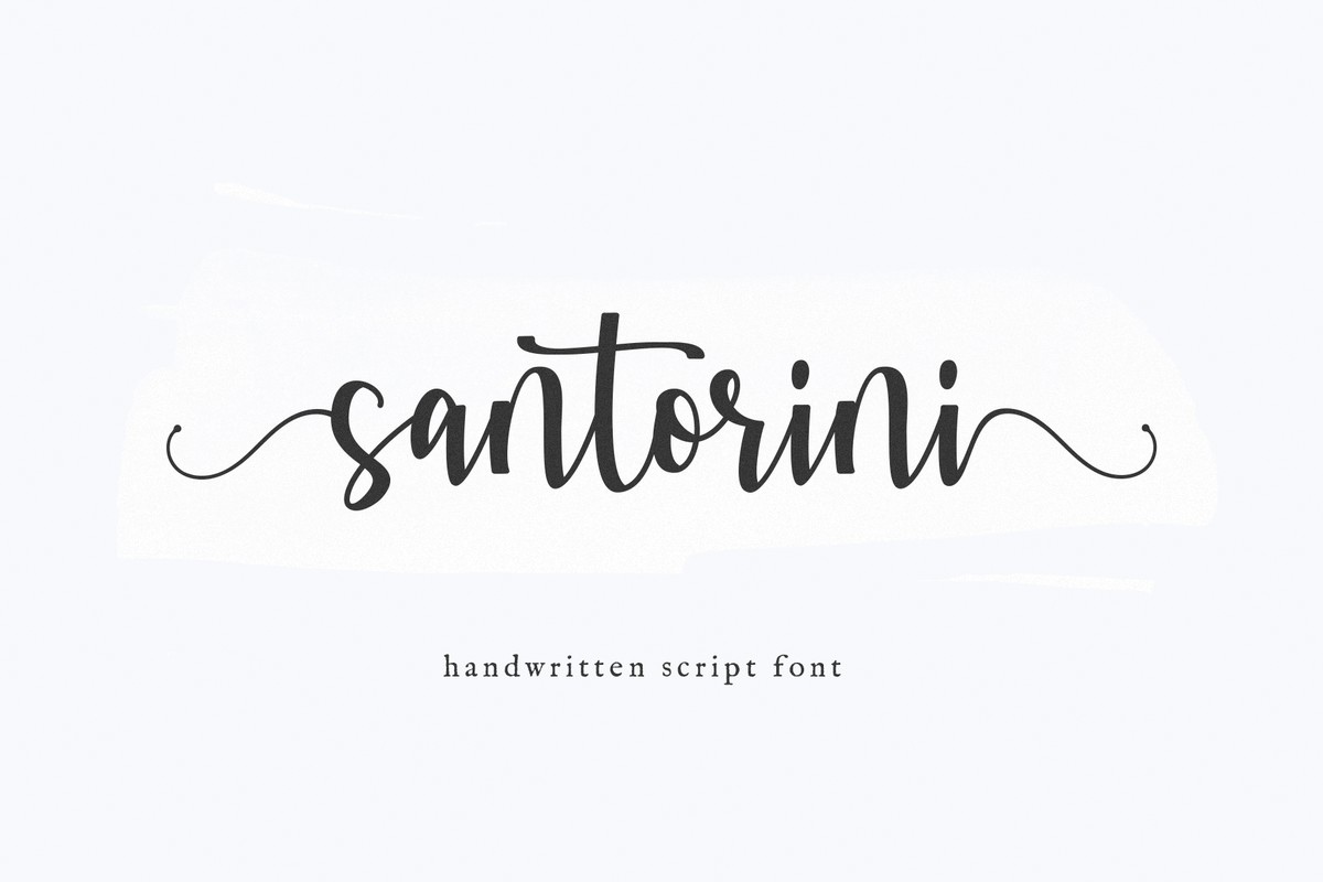 Шрифт Santorini Script