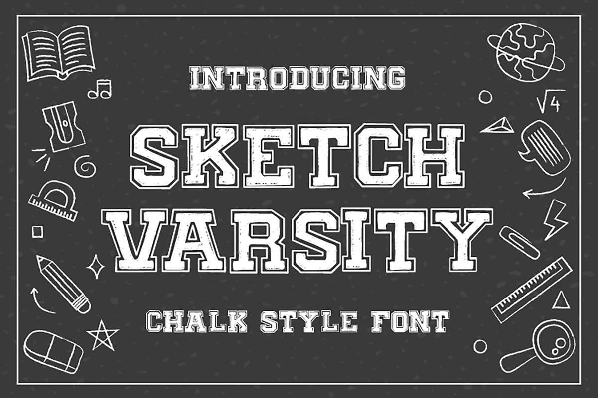 Шрифт Sketch Varsity