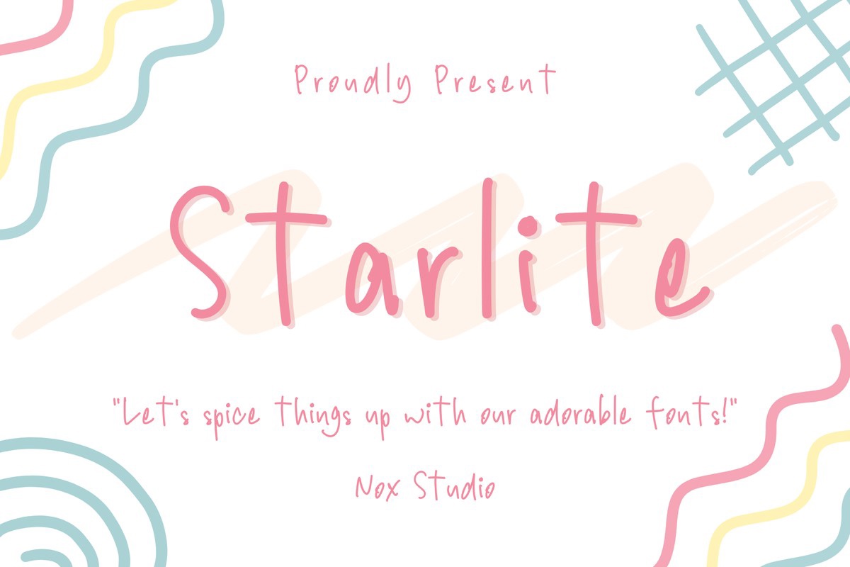 Шрифт Starlite
