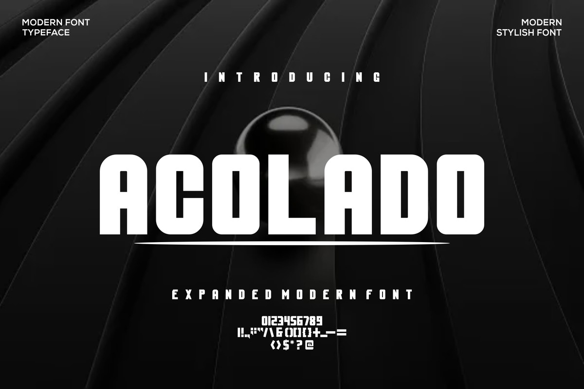 Шрифт Acolado