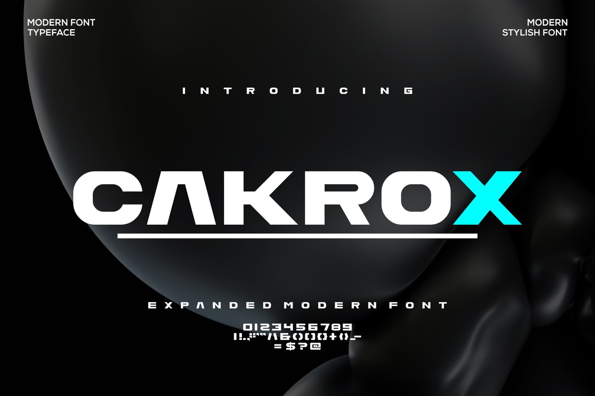 Шрифт Cakrox
