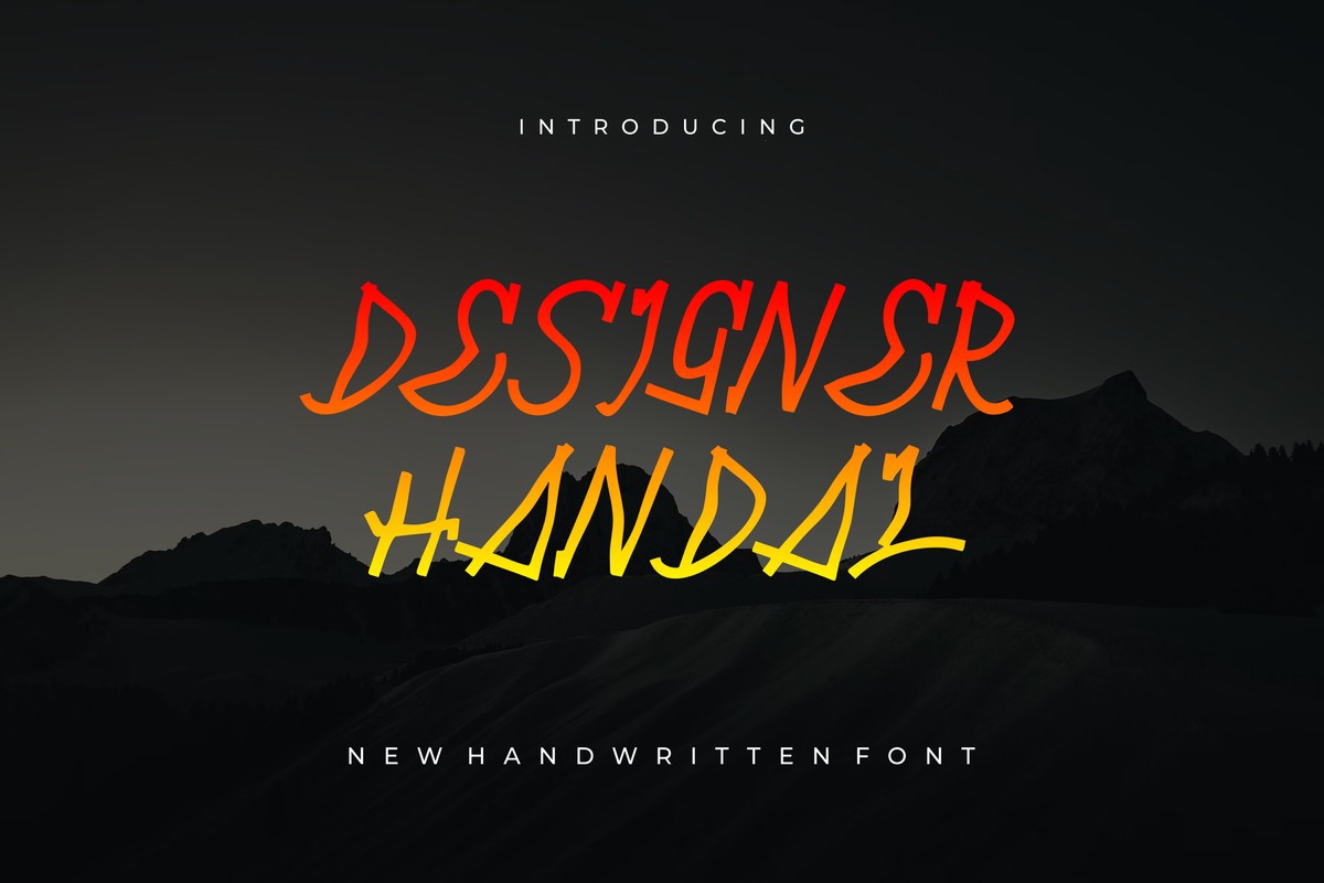 Шрифт Designer Handal