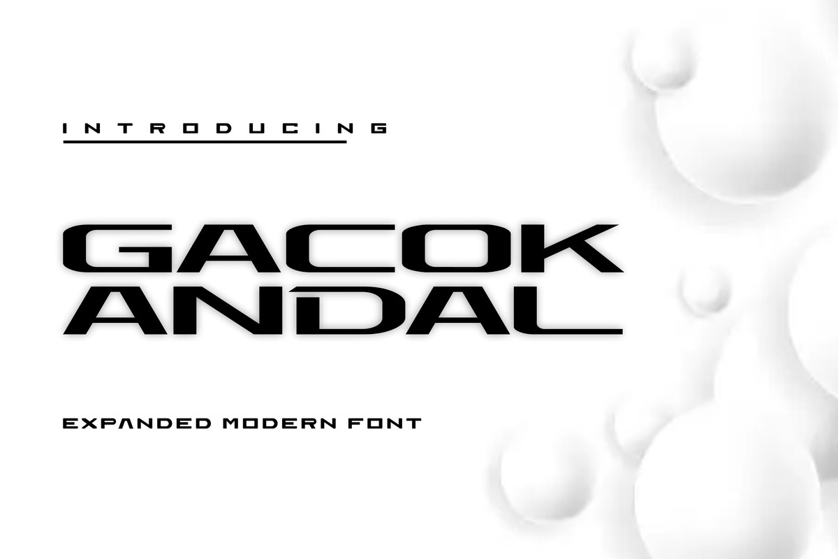 Шрифт Gacok Andal