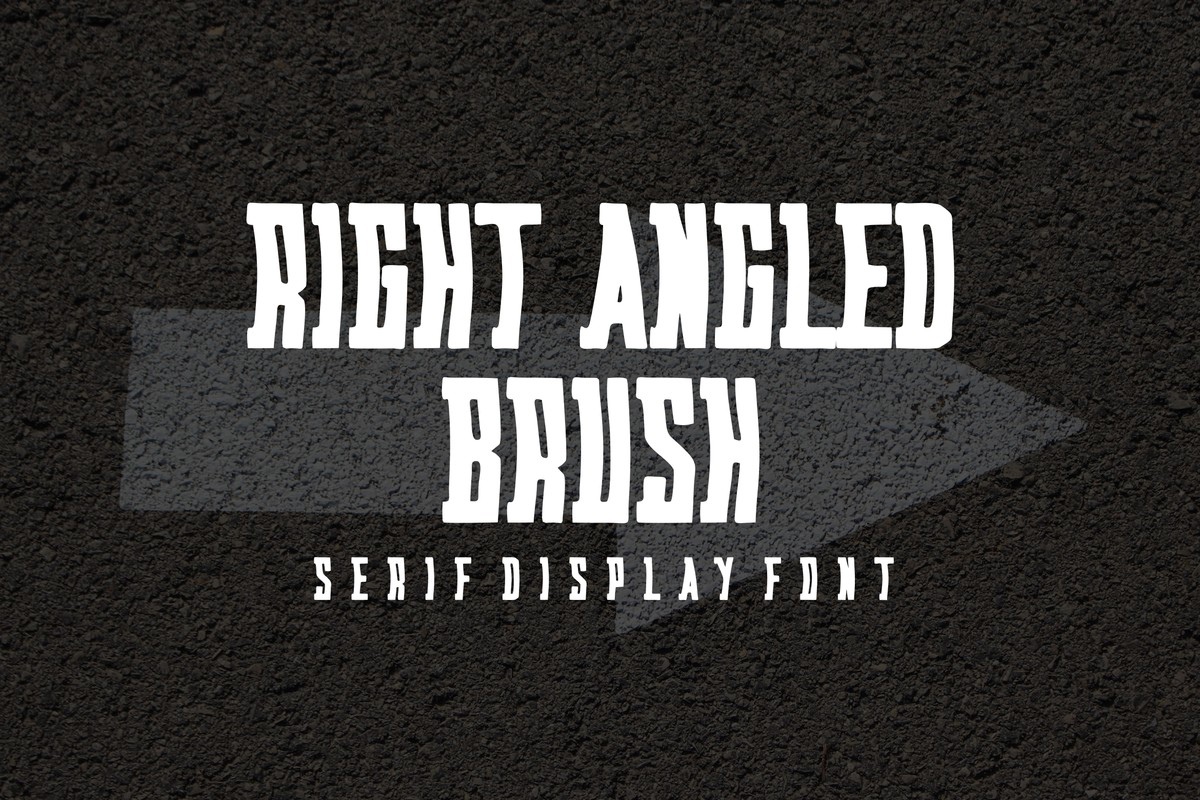 Шрифт Right Angled Brush