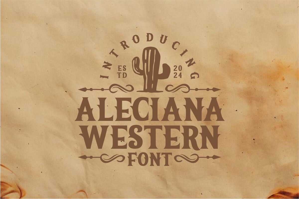 Шрифт Aleciana Western