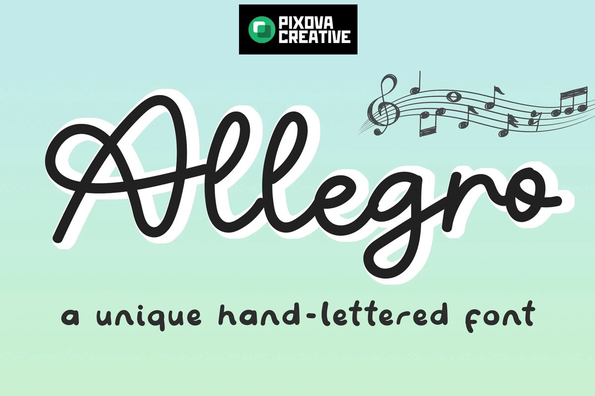 Шрифт Allegro