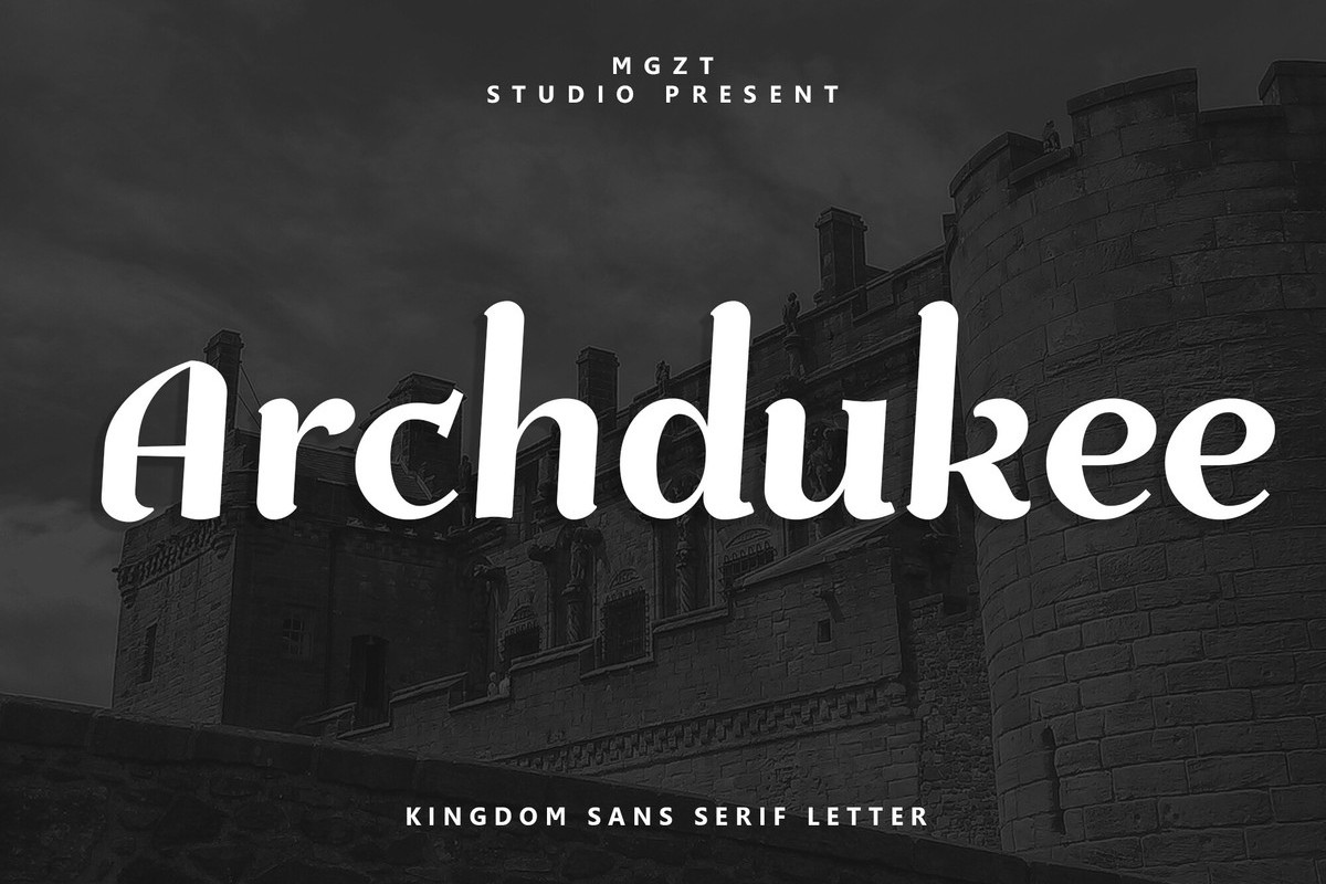 Шрифт Archdukee
