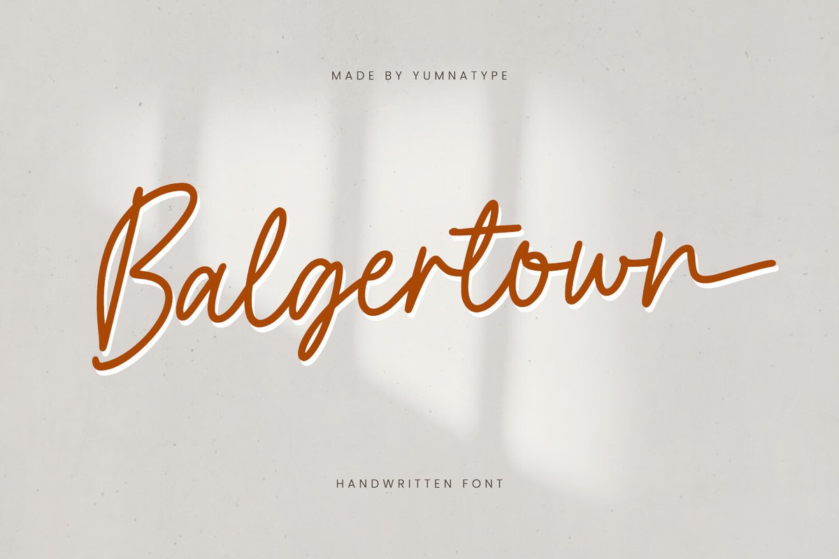 Шрифт Balgertown