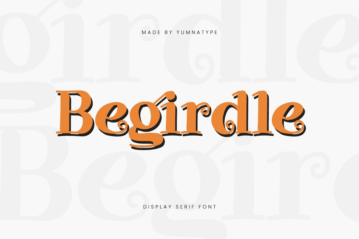 Шрифт Begirdle