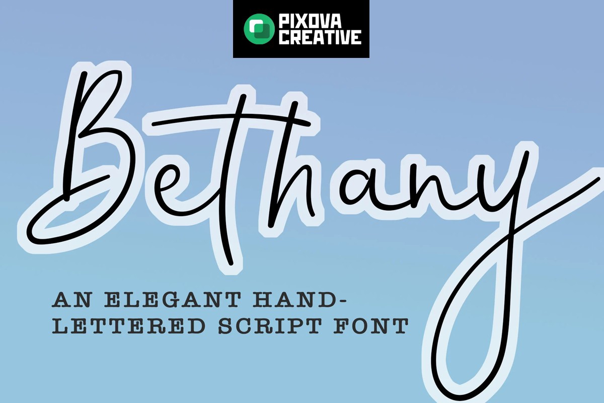 Шрифт Bethany