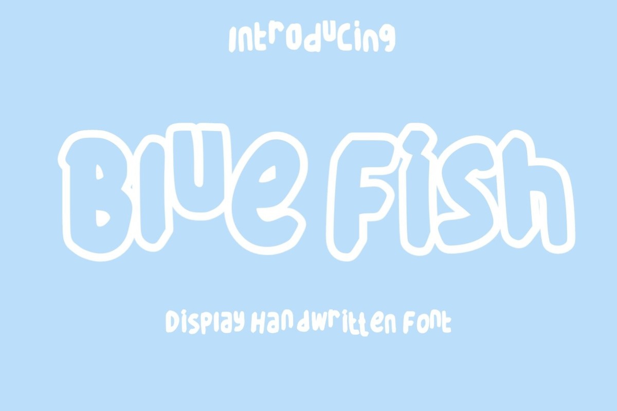 Шрифт Blue Fish