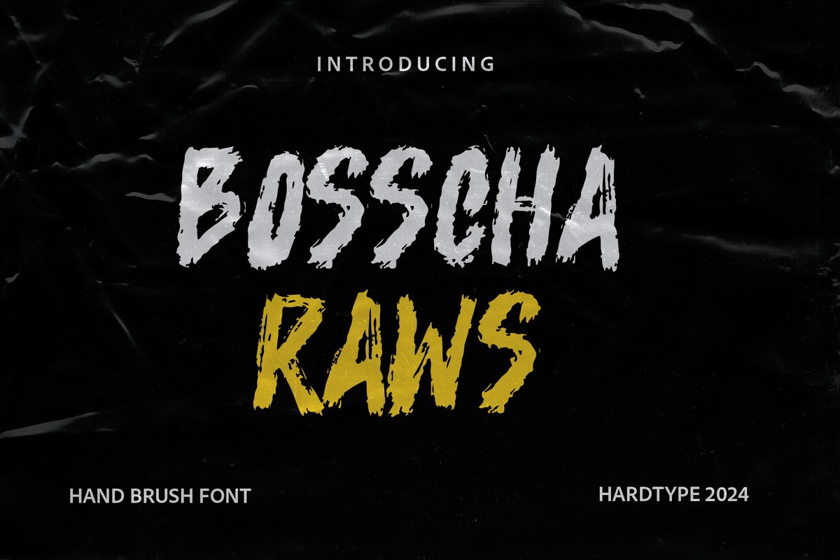 Шрифт Bosscha Raws