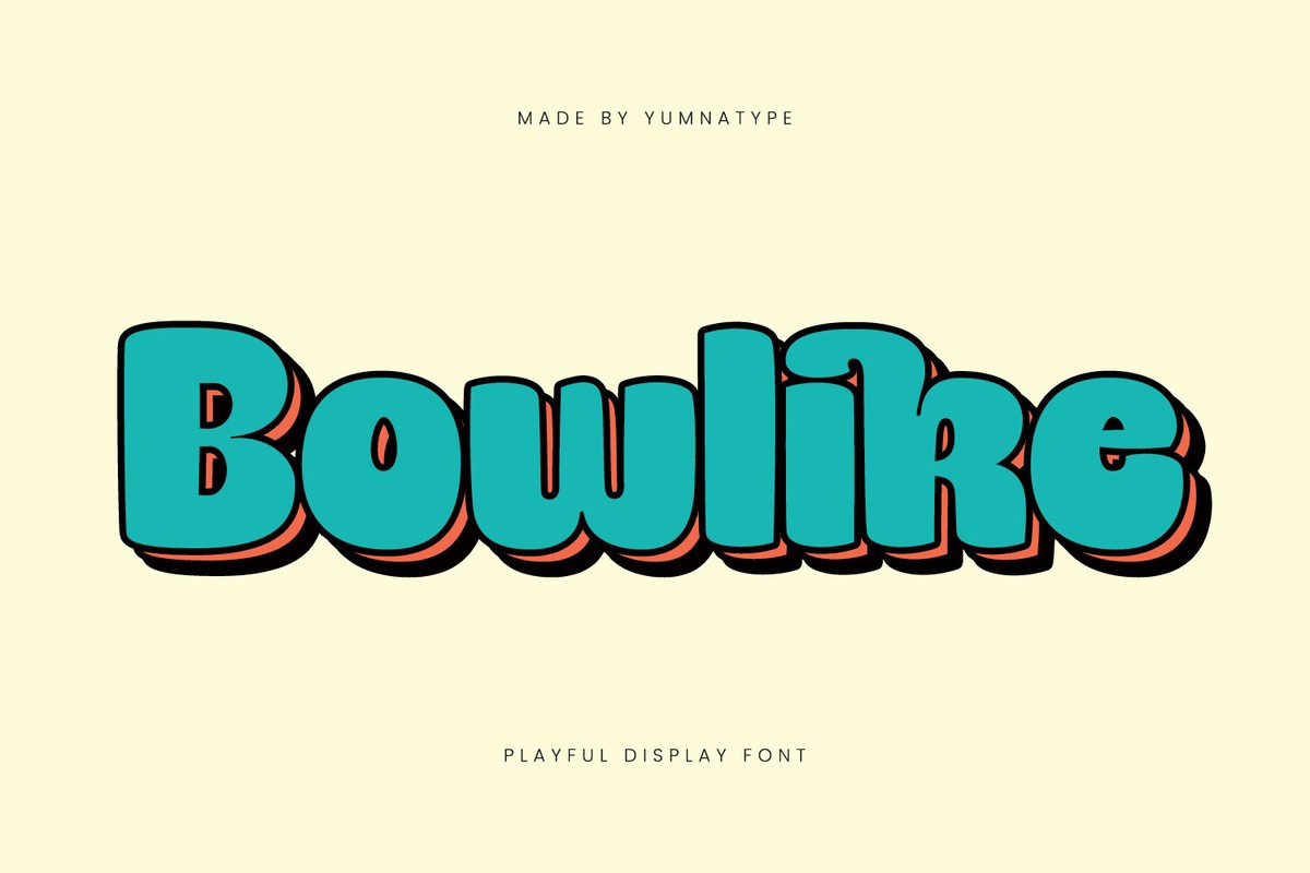 Шрифт Bowlike