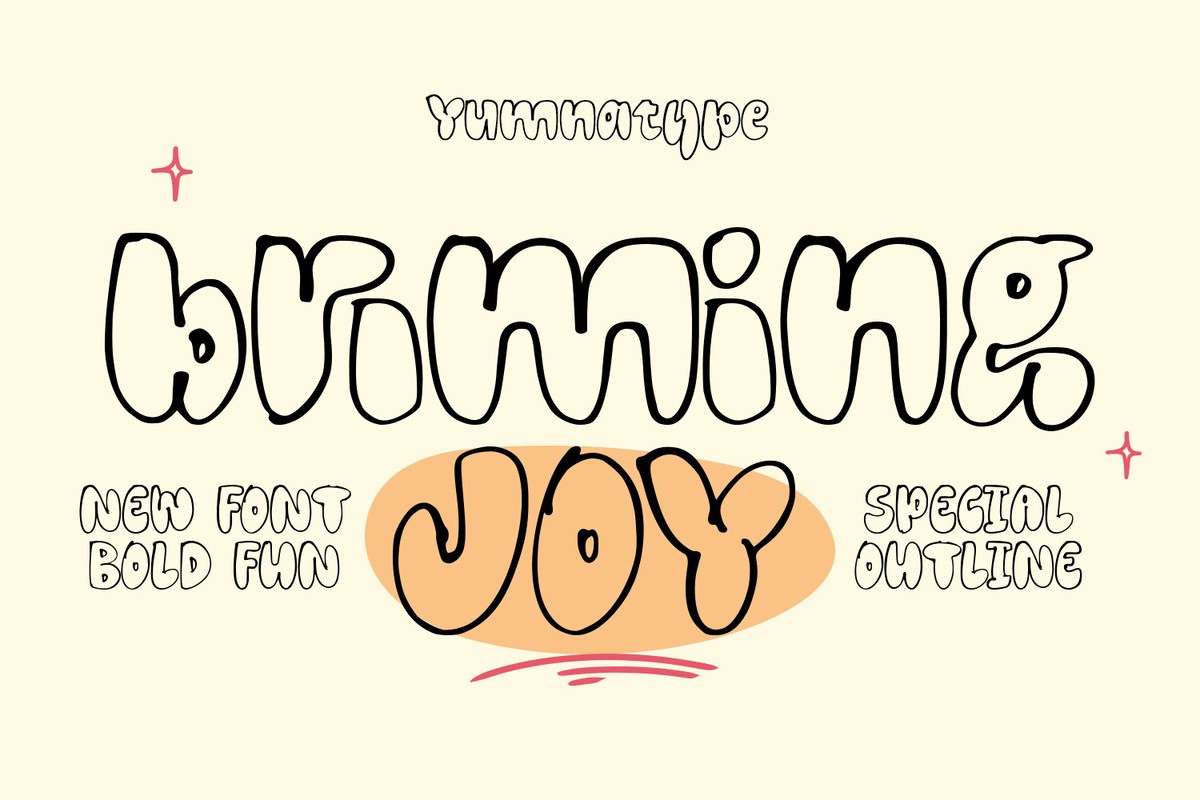 Шрифт Brimming Joy