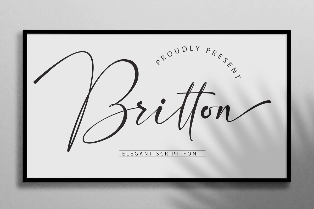 Шрифт Britton