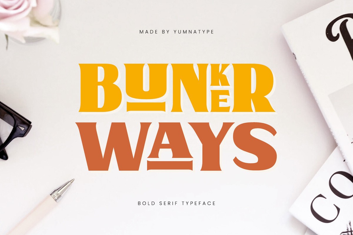 Шрифт Bunker Ways