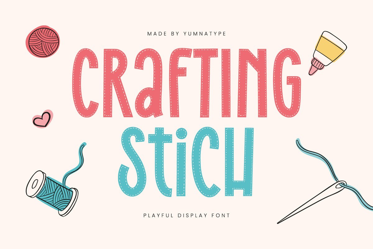 Шрифт Crafting Stich